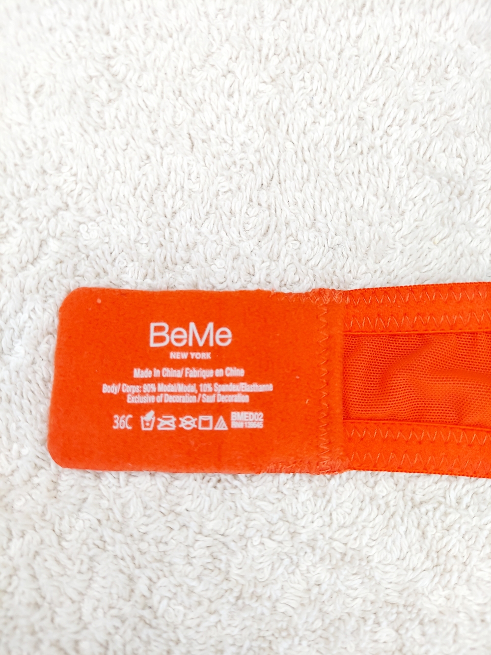 BeMe Red Padded Underwire Push Up Bra Women's Size 36C NWT Intimates Streetwear - Picture 5 of 10